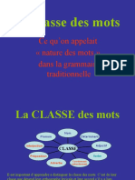 La Classe Des Mots