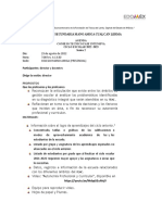 Agenda Sesion 2 Martes 23 Agosto