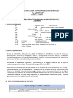 Didactica Aplicada A La Ciencia y Ambiente 2022 - II Silabus Envia