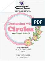 Grade 11 1st Quarter STEM Pre Calculus Module 2 Designing With Circles PC11AG Ia 234