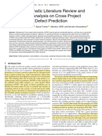 P1 - A Systematic Literature Review and Meta Analysis On Cross Project Defect Prediction