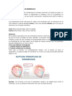 Ruptura Prematura de Membranas