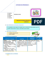 D5 A2 SESION Descubrimos Algunos Derechos en Situaciones Cotidianas