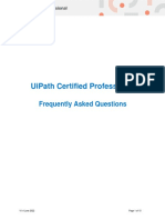 UiPath Certified Professional - FAQs v1.0