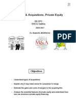 Cours MA Private Equity