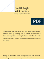 Twelfth Night Act 4 Scenes 2 and 3 Notes by Chris Stroffolino