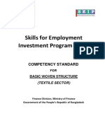 Competency Standard - Basics of Woven Structure