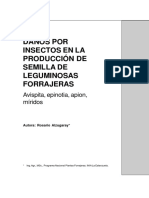 Daños Por Insectos en La Producción de Semilla de Leguminosas Forrajeras.