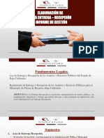 Presentacion de Formatos para Acta Entrega-Recepción