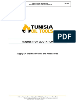 RFQ - Wellhead VALVES and Accessories