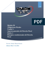 Módulo 08: Obligaciones Fiscales Unidad 1: Aspectos Generales Del Derecho Fiscal Sesión 1: Principios Constitucionales Del Derecho Fiscal