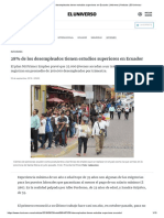 28% de Los Desempleados Tienen Estudios Superiores en Ecuador - Informes - Noticias - El Universo