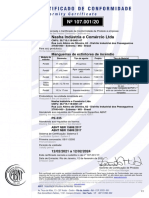 Mangueiras de Extintor NASHA 107.001 - 21 Certificado 12 - 02 - 24