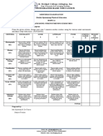 Midterm - Performance Task Rubrics