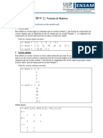 Matlab - TP2 - Vercteurs Et Matrices