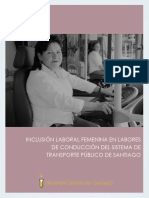 Inclusión Laboral Femenina en Labores de Conducción Del Sistema de Transporte Publico de Santiago