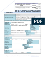 Formato VIACI, F-7-9-1 Proyecto Aplicado