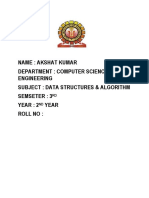 Akshat Kumar - Data Structures & Algorithm