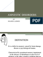 Amnestic Disorders