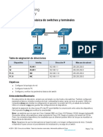 2.9.2 Lab - Basic Switch and End Device Configuration - Es XL