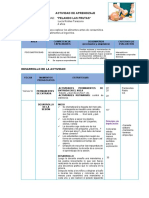 Sesion de Aprendizaje para Gia 2