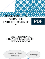 Unit-V Research in Service Industry