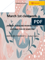 March 1st Classwork