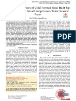 Buckling Behaviours of Cold-Formed Steel Built-UP Columns Under Axial Compression Tests Review Paper