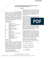 Selecting Fuel Fraction, Propeller Diameter and Fuselage Length For Military Propeller Trainers