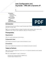 Cisco DSL Router Configuration and Troubleshooting Guide IRB With A Dynamic IP Address