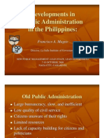 Developments in Public Administration in The Philippines