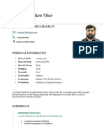 Muhammad Shoaib Khan Resume