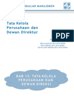 Tata Kelola Perusahaan Dan Dewan Direksi