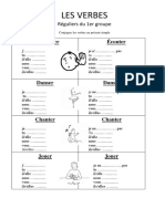 Verbes Reguliers Du 1er Premier Groupe Feuille Dexercices - 70199