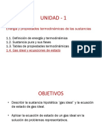 Unidad 1 - (1.4) Estado de Gas Ideal