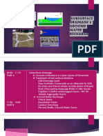 Subsurface Drainage Ground Water Recharge-24th August 2021