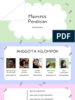 Kel 6 - Hipotesis Penelitian