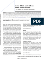 Acid Corrosion of Plain and Reinforced