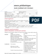 Examen Pédiatrique 4-6 Mois (Enfant Né À Terme)