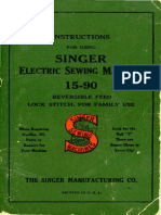 Singer Sewing Machine Manual Model 15 90