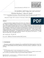 Inflation, Financial Markets and Long-Run Real Activity: Elisabeth Huybens, Bruce D. Smith