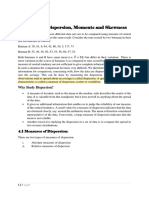 Measures of Dispersion