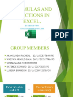 Formulars and Functions in Excel-1