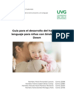 Guía para El Desarrollo Del Habla y El Lenguaje para Niños Con Síndrome de Down