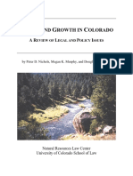 Water and Growth in Colorado