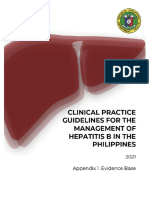 (CPG) 2021 Clinical Practice Guidelines On The Management of Hepatitis B in The Philippines - Evidence Base