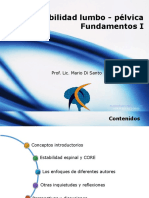 Estabilidad Lumbo - Pélvica Fundamentos I: Prof. Lic. Mario Di Santo