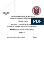 Evidencia 3. Informe de Resultados Del Proceso de Auditoria Aplicado Al Caso Práctico.