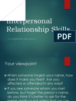 LESSON 3 - Interpersonal Relationship Skills