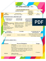 SESIÓN DE APRENDIZAJE N1 Los Deparatamentos de Peru